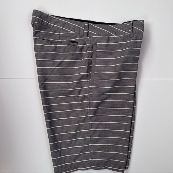 Quiksilver Grey & White striped Board Shorts - Picture 2 of 5